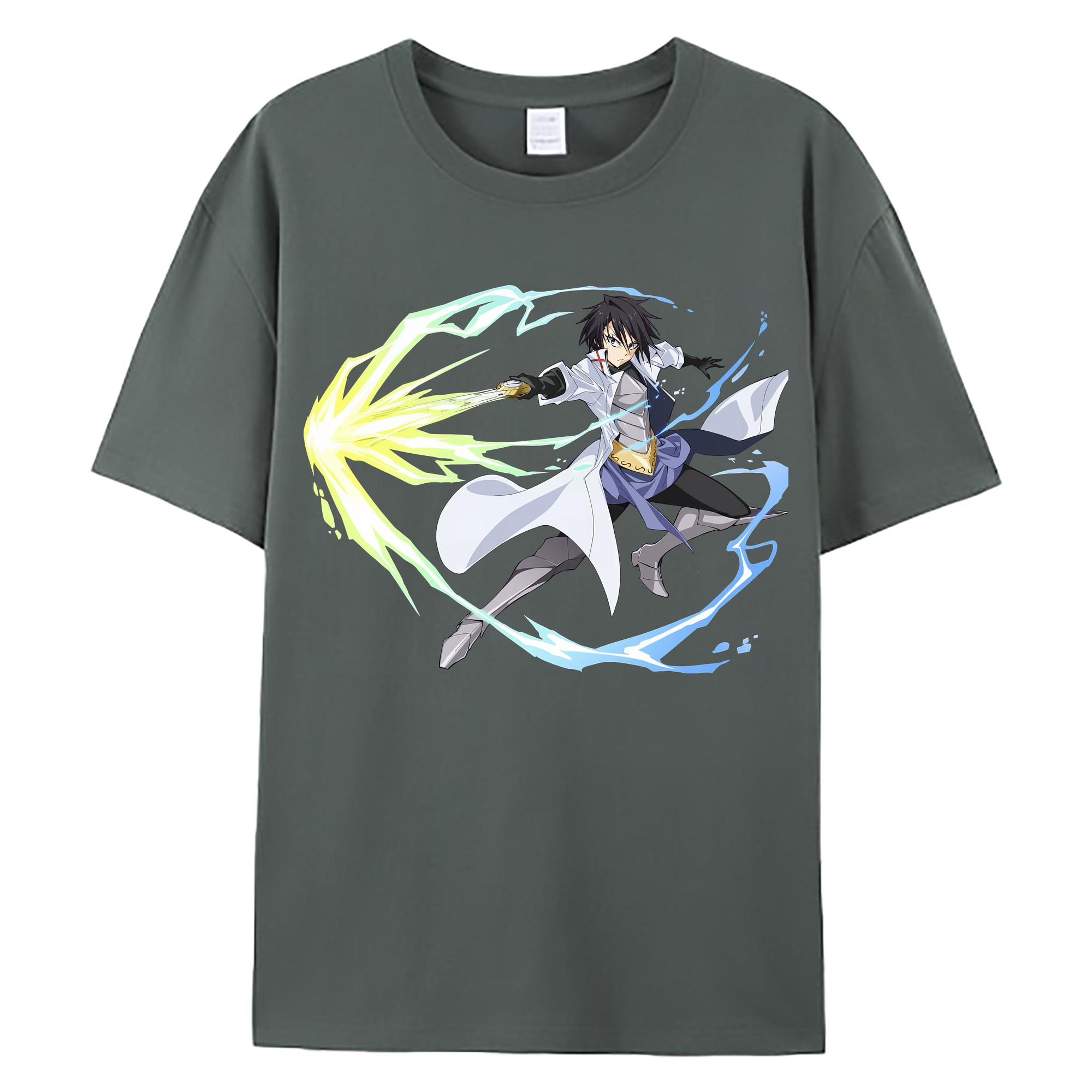 （画像用） 転スラ Regarding Reincarnated to Slime 綿100％ メンズ半袖Tシャツ｜肌触りやわらか＆通気性